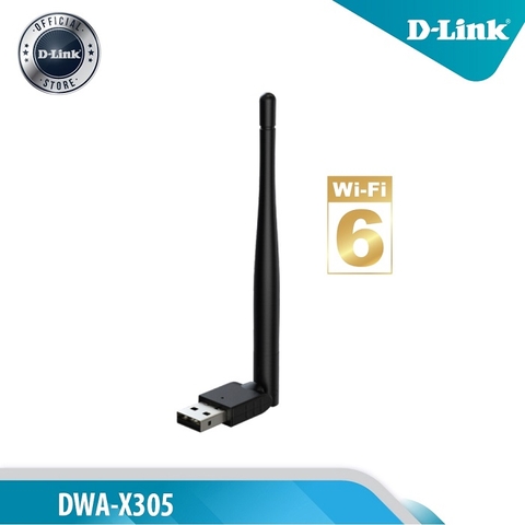 Card mạng không dây D-Link USB Wi-Fi 6 - Sử dụng được cho cả máy để bàn (PC) và Laptop (2 năm)