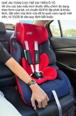 GHẾ AN TOÀN CHO TRẺ EM TRÊN Ô TÔ - Chuẩn ISOFIX | Quy định bắt buộc từ 1.1.2026