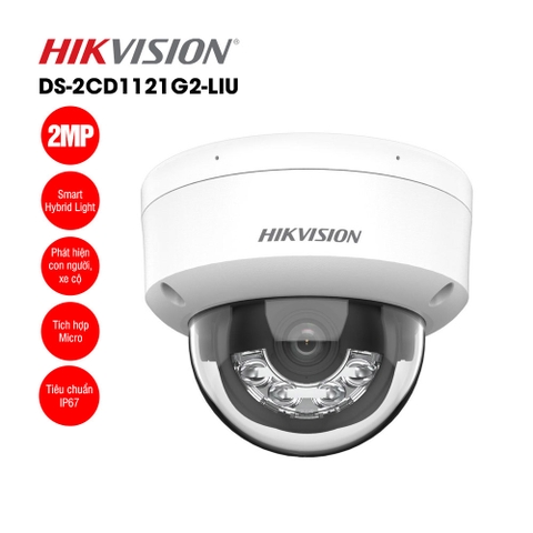 IP Camera Hikvision DS-2CD1121G2-LIU (Dome 2.8MM)
