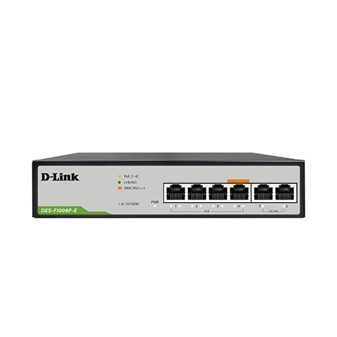 Switch D-Link hỗ trợ POE, tốc độ 100Mbps (3 Năm | Vỏ Sắt)