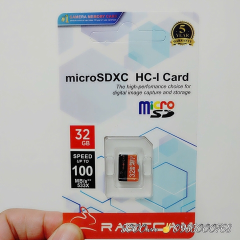 RABIT 32GB - Thẻ nhớ chuyên dụng cho mọi Camera Wifi ✌ 5 năm ✌ Thùng 14 Hộp 100c