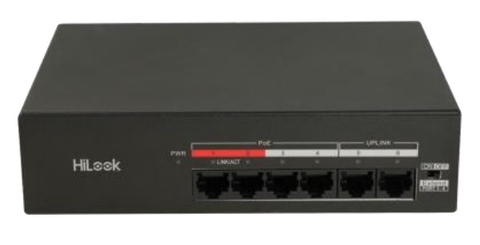 PoE Switch HILOOK DS-3E0106MP-35 ( 4+2 Cổng, 35W, bảo hành 2 năm)