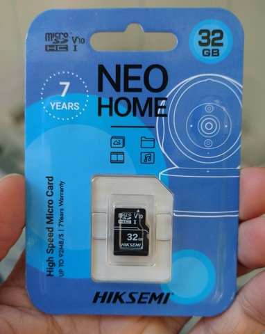 HIKSEMI 32GB HOME D1 Xanh 92Mbps - Thẻ nhớ Chính Hãng ✌ Hikvision Việt Nam | LifeTime | Thùng 20 Hộp 50c
