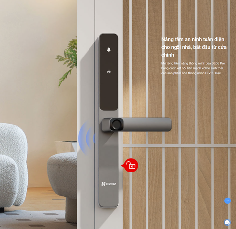 EZVIZ DL06 Pro - Khóa Vân Tay Hai Mặt Thông Minh Bảo vệ kép, tiện lợi gấp đôi