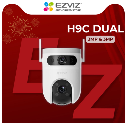 EZVIZ H9C-6MP Dual Lens - Camera Wi-Fi ngoài trời 2 mắt 2 khung hình 3MP + 3MP