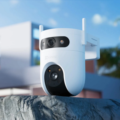 EZVIZ H9C 6MP (Dual 2304 x 1296) - Camera Wifi 2 mắt 2 khung hình 2K 3MP | Ban đêm CÓ MÀU | 5.0Ghz | Đàm thoại | Mắt trên cố định, mắt dưới xoay 360 | Thùng 12c