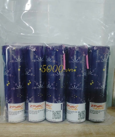 Ống phun nước bạc (Cao 3 mét | 30 giây | Đạt QCVN:04/2021 | Bịch 5 ống tre)