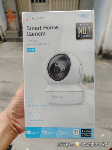 EZVIZ C6N 2MP 1080P huyền thoại - Camera Wi-Fi C6n 2MP Quay Quét 360 Độ, Chạm để gọi điện, Đàm thoại 2 chiều, ban đêm trắng đen, thùng 30 cái