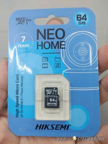 (2) HIKVISION HIKSEMI 64G / 128G - Thẻ nhớ chính hãng | Lifetime | Ba màu đồng giá | Thùng 20 Hộp 50c