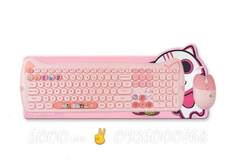 Combo Phím + Chuột Meo Meo - Hàng chính hãng | Bảo hành 1 năm | Có xuất VAT