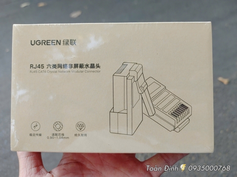 Hộp hạt mạng UGREEN RJ45 Cat6 UTP (100c)