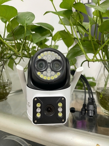 EOL... YOOSEE Q26Z-12X Camera Wi-Fi Ống kính kép Zoom 12x, PTZ ngoài trời, Xoay 360, đàm thoại, có màu, 2 Anten Wifi 6 - 2.4Ghz, thùng 30c