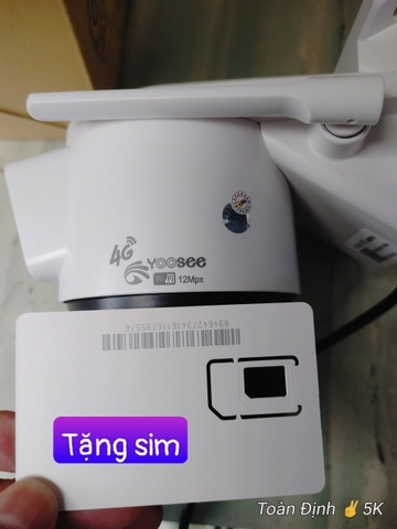 YOOSEE Q42D-4G, Camera 4G Tặng Sim 4G | Lắp Sim nhà mạng bất kỳ | Khuyên dùng với Viettel | Phù hợp vùng núi cao, tây nguyên, tàu thuyền đánh cá, hải đảo xa