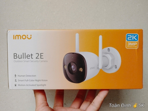 IMOU F32FP - Camera Wifi 3MP Bullet 2E ngoài trời | Có màu ban đêm I Chống nước IP67