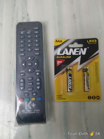 Remote Điều Khiển Đầu Thu K+ HD | Có số tổng đài