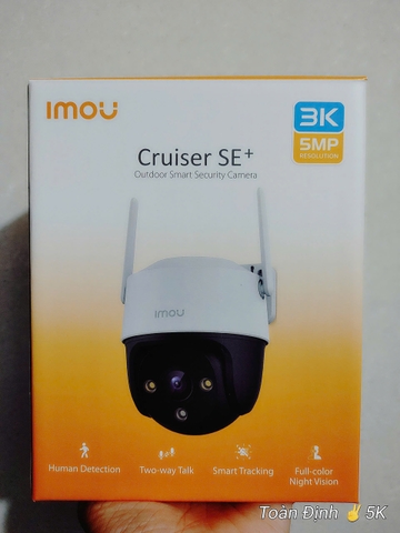 Camera Wi-Fi 5MP IMOU Cruiser SE+ 3K  | IPC-S51FEP | Đàm thoại 2 chiều | Thùng 8 cái | Qui cách đóng gói 1c: 20x16x16cm
