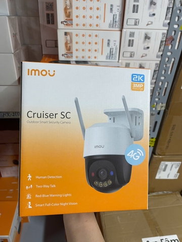 4G Camera ngoài trời 3MP IMOU K7FP-2K (Cruiser SC | Outdoor | FullColor | Sóng sim 4G mọi nhà mạng Việt Nam)