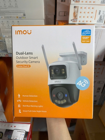 4G Camera ngoài trời 6MP IMOU S7XCP-6MP (Outdoor | Dual Lens | FullColor | Sim 4G mọi nhà mạng Việt Nam | Model:IPC-S7XCP-6M1TED-EU)