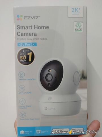 EZVIZ H6C Pro 4MP, Camera Wi-Fi H6c Pro 2K+ Quay Quét 360 Độ, Chạm để gọi điện, Đàm thoại 2 chiều, Ghi hình màu ban đêm, thùng 30 cái