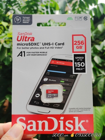Thẻ nhớ SANDISK 256GB Chính Hãng ✌ Lifetime | Hộp 100c | Giá mua kèm Camera, mua rời +5K