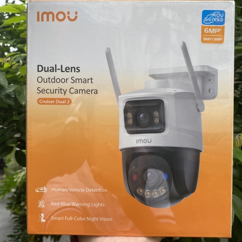 IMOU S7XeP Dual Mix 3MP+3MP (Camera Wi-Fi 6MP | Cruiser Dual 2 | Outdoor | FullColor | Có đèn báo động xanh đỏ giống Công An)