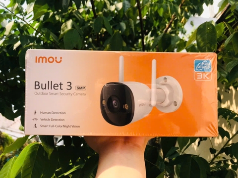 IMOU S3EP 3K 5MP - Camera Wifi 5MP Bullet 3 Super | Có màu ban đêm | Đàm thoại 2 chiều I Chống nước IP67 | Dòng thân xịn nhất của hãng