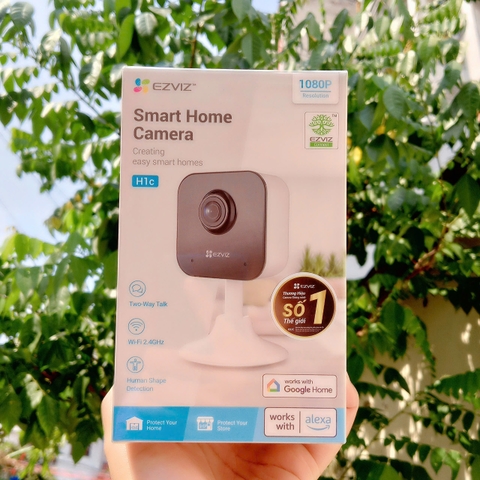 Camera 2MP EZVIZ H1C 1920 × 1080 - Camera siêu nhỏ, đế nam châm, Đàm thoại, góc siêu rộng 108 độ, thùng 36C