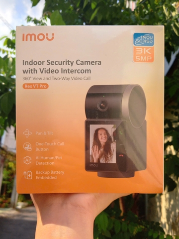 iMOU REX VT PRO 5MP 3K | S2VBP có PIN | Camera Wi-Fi có màn hình gọi điện như smartphone