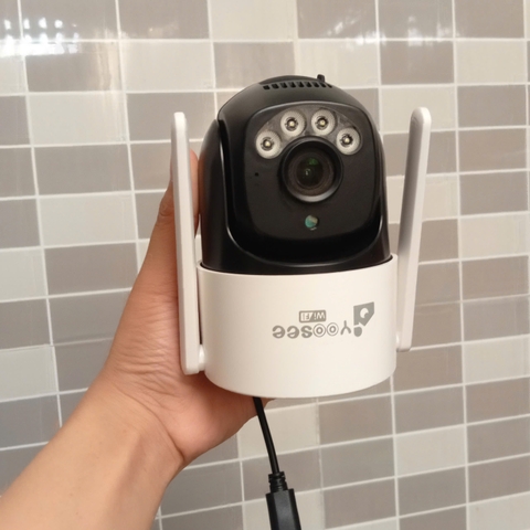 YOOSEE 1 mắt ngoài trời M1.8 - Nguồn móc treo 5V, kháng nước | Cổng sạc TypeC | Thẻ 128GB | chuẩn nén H.265 | Wifi 6 | Không LAN