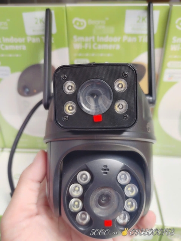 YOOSEE Q12D Đen *mẫu mới* - Đế rời | Tùy chỉnh mắt cố định được | Wifi + LAN 2.4Ghz | Nút reset | Nguồn 12V2A