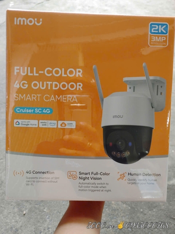 (2) 4G Camera 3MP IMOU K7FP-3HOTE-4G (Outdoor | FullColor | Sóng sim 4G mọi nhà mạng Việt Nam )