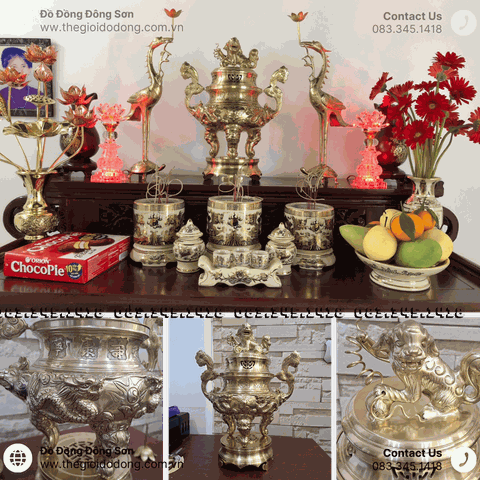 Bộ Đỉnh Đồng Cát Tút Cao Cấp 3 Món