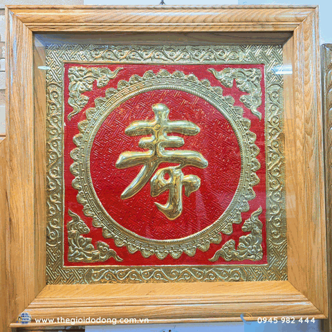 Tranh Chữ Thọ Bằng Đồng 60x60 – Quà Tặng Mừng Thọ Ý Nghĩa và Sang Trọng