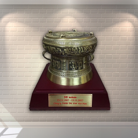 Trống Đồng Đông Sơn Giả Cổ D = 12cm