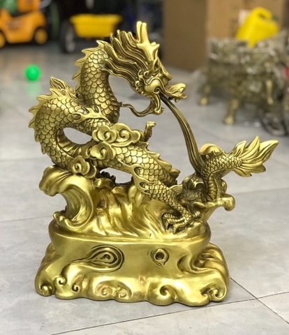 Tượng Rồng Nhả Vàng Bằng Đồng – Linh Vật Chiêu Tài, Đem Vàng Về Nhà