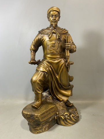 Tượng Trần Hưng Đạo bằng đồng cao 42