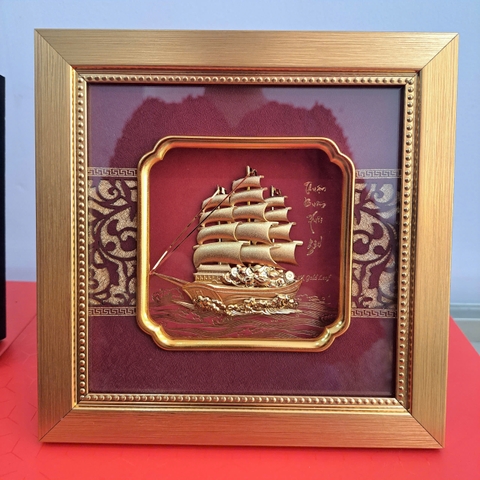 Tranh Mạ Vàng Thuận Buồm Xuôi Gió – Quà Tặng Phong Thủy Ý Nghĩa