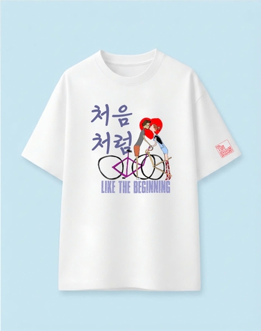 LIKE THE BEGINNING - Áo Oversize_Unisex chuẩn phong cách Hàn Quốc