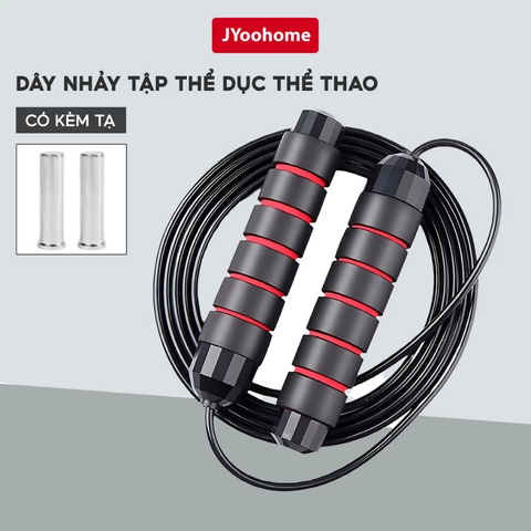 Dây nhảy thể dục lõi thép có tạ sắt dài 2.7m
