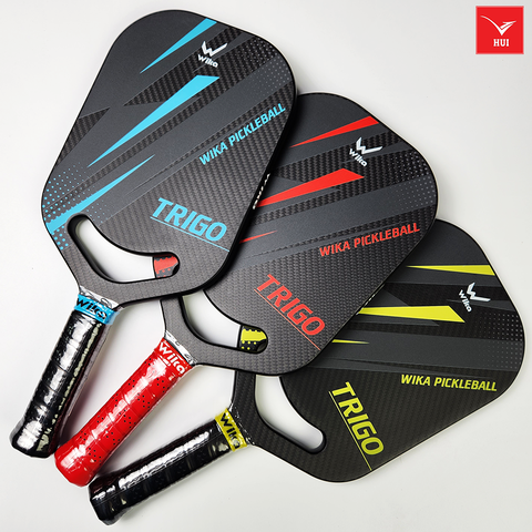 VỢT PICKLEBALL TRIGO mặt carbon 3K T1000 cao cấp siêu nhám - Full viền carbon dày 16mm