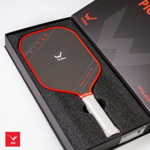 VỢT PICKLEBALL WIKA TITAN MẶT VỢT TITANIUM VÀNG Siêu nhám, dày viền 16 mm