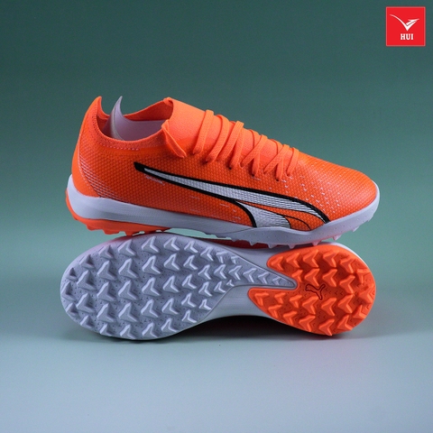 Giày đá bóng PUMA Ultra Match TT Supercharge - Ultra Orange/PUMA White/Blue Glimmer 107220-01
