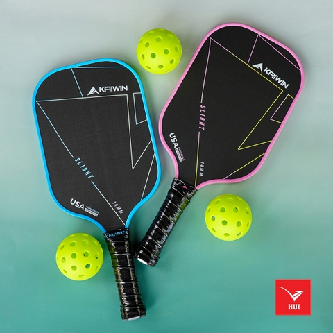 Vợt Pickleball Kaiwin Slight mặt vợt Carbon T700 độ dày viền 14 mm đạt tiêu chuẩn USPA
