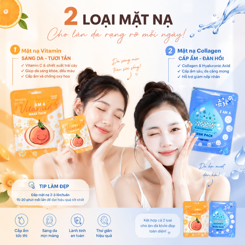 Combo lẻ Mặt nạ Zangmi Collagen/ VitaminC TRÃI NGHIỆM LIỆU TRÌNH PHỤC HỒI CHUYÊN SÂU CHUẨN SPA- 25ml
