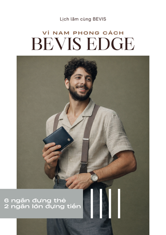 BEVIS EDGE – Ví Da Bò Nam Cao Cấp | Ví Nam Gập Đôi Phong Cách Hiện Đại