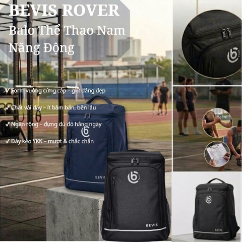 BEVIS ROVER – Balo Thể Thao Nam Năng Động | Balo Nam Đi Học, Đi Tập Cao Cấp