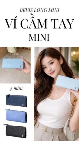 BEVIS SLIM PURSE – Ví Da Cầm Tay Phong Cách Hàn Quốc | Sang Trọng – Gọn Nhẹ – Tiện Dụng
