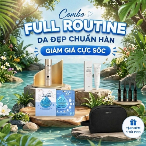 Combo Full Routine Da đẹp chuẩn Hàn