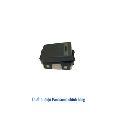Hạt công tắc B 1 chiều Panasonic Refina WEG55317MB - Đen Ánh Kim 16A