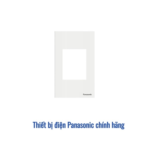 Mặt cho ổ cắm đơn 3 chấu Panasonic WEV680290MW - Màu Trắng Ánh Kim